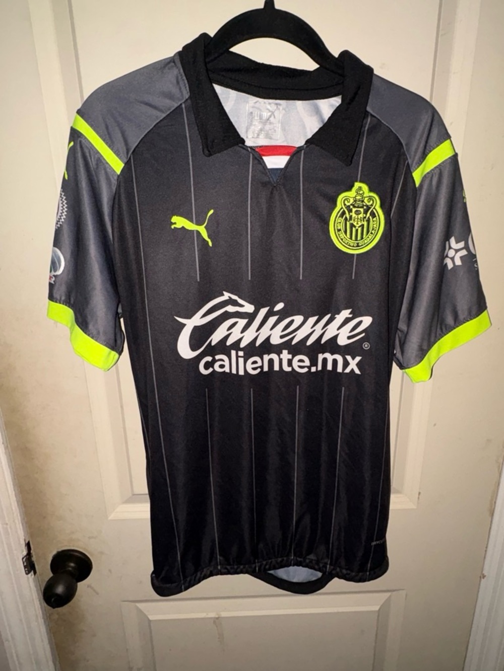 Puma Black & Neon Yellow Chivas Jersey